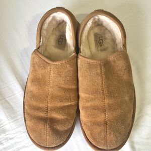 UGG Scuff Romeo Chestnut Slipper Shoes Women Size 9 Warm Cozy Winter Loafers